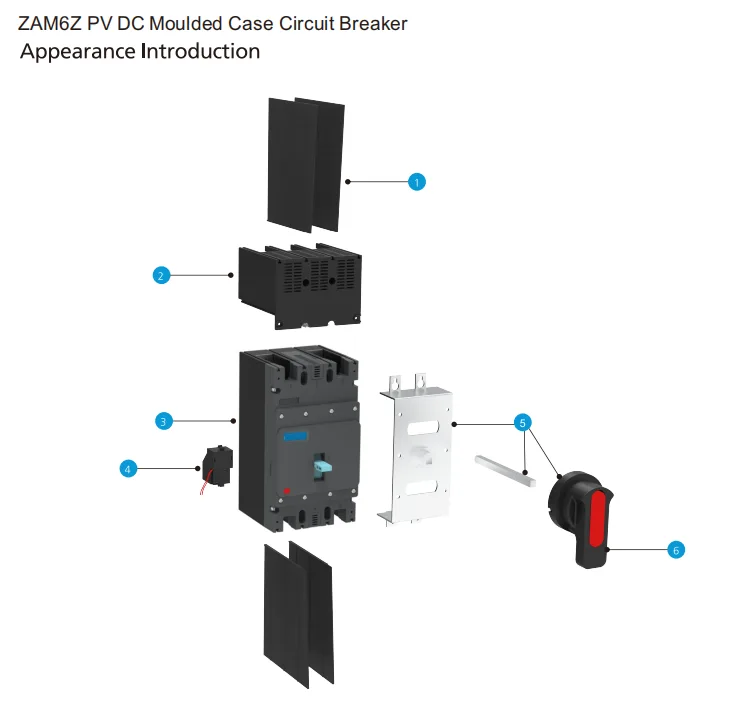 DC1000V 320A Molded Case Circuit Breaker